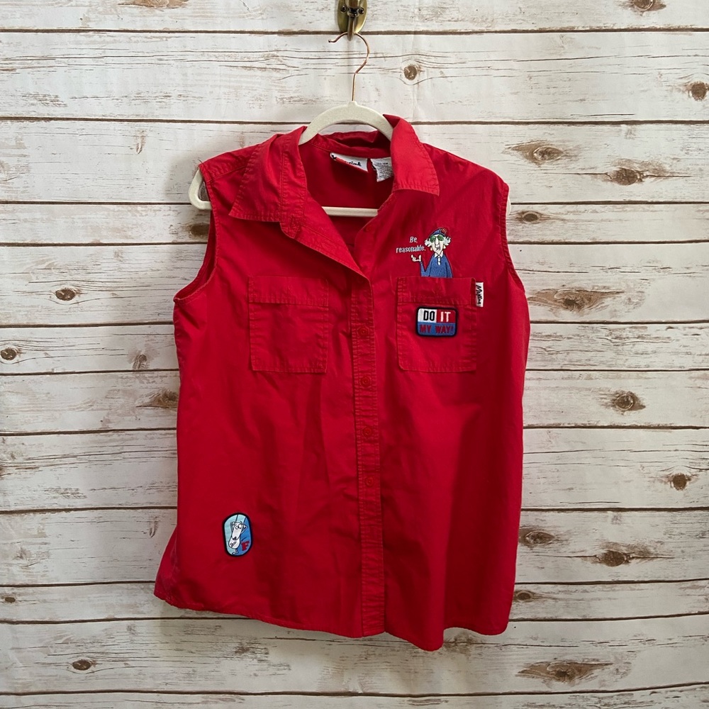 Maxine red blouse size 14w/16w